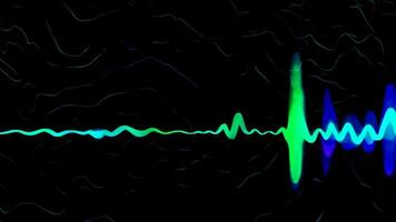 Colorful Visual Waveform Scene Footage with Abstract Patterns video