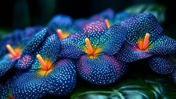 Vibrant Close-Up Shot of Colorful Orchids in Natural Light video