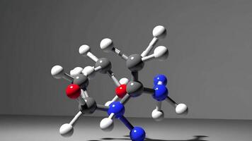 molecular estructura visualización imágenes en alto definición video