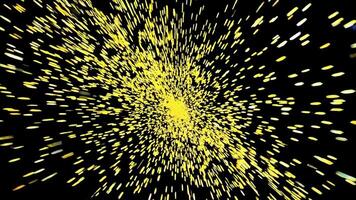 Explosive Yellow Particles Scene Captured in Dynamic Footage video