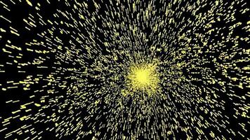 Dynamic Explosion Footage with Bright Yellow Particles in Motion video