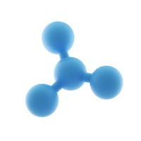Molecule structure isolated on transparent background png