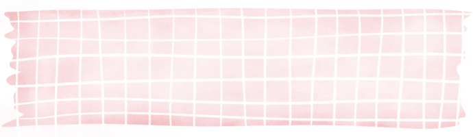 Washi tape with a light pink watercolor pattern with a delicate checkered pattern. White lines create a grid-like effect on a light pink background. png