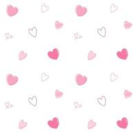 seamless pattern with hearts, valentines background decorate with hearts for wallpaper, wrapping paper, card, printing vector