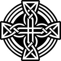 Andrew cross symbol icon in solid style vector