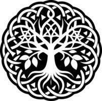Tree symbol icon in glyph style vector