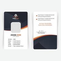 Minimal and Clean ID Card Layout vector