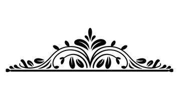 Engraved Floral Baroque Design with Elegant Frame and Ornamental Borders vector