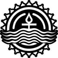 Holy ganges icon in filled style vector