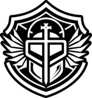 God armour icon in glyph style vector