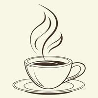 Minimalist Coffee Mug Design vector