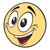 smiley face with white background vector