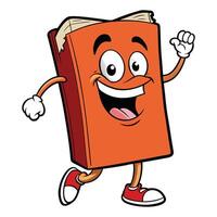 book character running white background white background vector