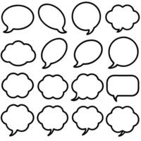 bubbles set of different shapes on a white background vector