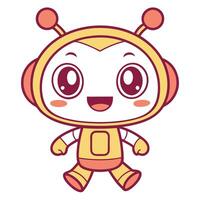 robot white background illustration white background vector