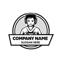 a logo for a company that is called gamer on a white background vector