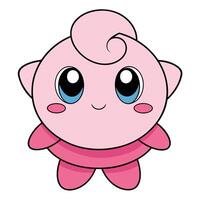 pink kirby by kirbyfanart vector