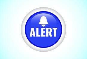 Alert button design vector