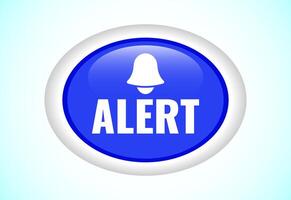 Alert button design illustration. Suitable for mobile app vector