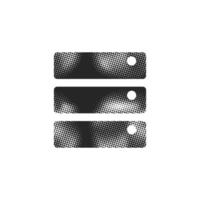 Database icon in halftone style. Black and white monochrome illustration. vector