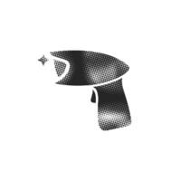 Scanner icon in halftone style vector