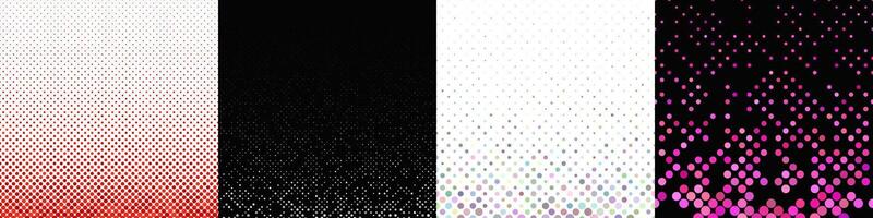 Abstract geometrical dot pattern background collection vector