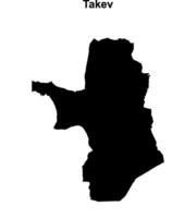 Takev outline map vector