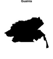 Guainia outline map vector