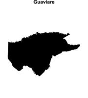 Guaviare outline map vector