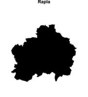 Rapla county blank outline map vector