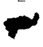 Boaco department blank outline map vector