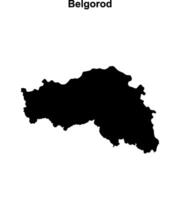 Belgorod blank outline map vector