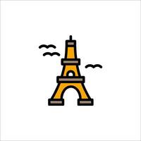 The eiffel tower in paris, france vector