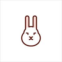 A rabbit head icon on a white background vector