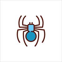 A spider icon on a white background vector