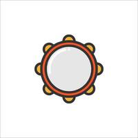 A drum icon on a white background vector
