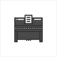 A black and white image of a computer vector