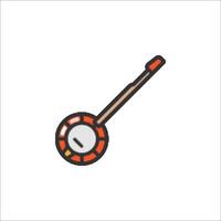 Banjo icon isolated on white background vector