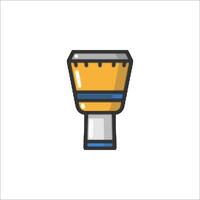 A drum icon on a white background vector