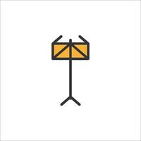 A music stand icon on a white background vector
