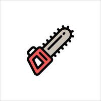A chainsaw icon on a white background vector