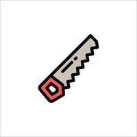 A red and black key icon on a white background vector