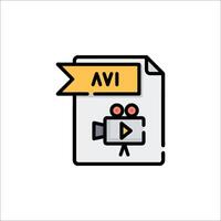 file icon with a yellow ribbon vector
