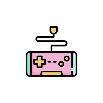un juego controlador icono en un blanco antecedentes vector