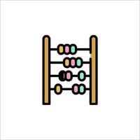 An abacus icon on a white background vector