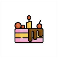 Cake icon illustration vector