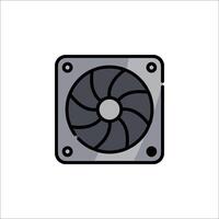 A fan icon on a white background vector