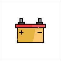 A battery icon on a white background vector