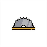 A circular saw blade icon on a white background vector