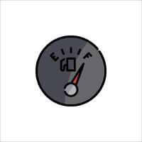 A gas gauge icon on a white background vector